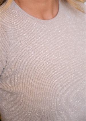 Tirra glitter bluse Sand Neo Noir